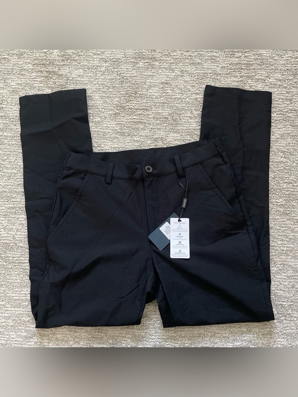 Maelreg ProFlex Pants Men's Black Size 30x32 Performance Lightweight Preppy NWT